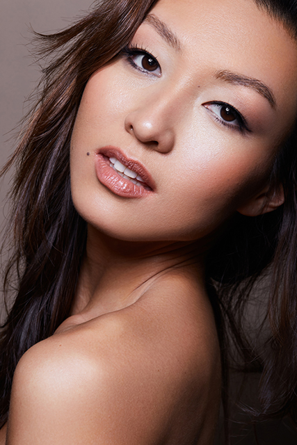 asian model beauty shoot clean makeup beauty campaign